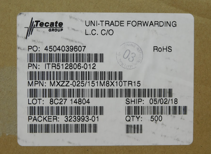 MXZZ-025/151M8X10TR15