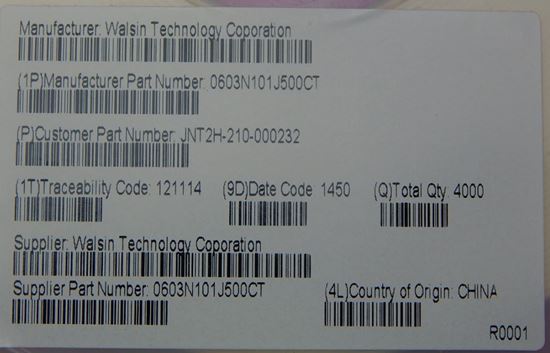 0603N101J500CT