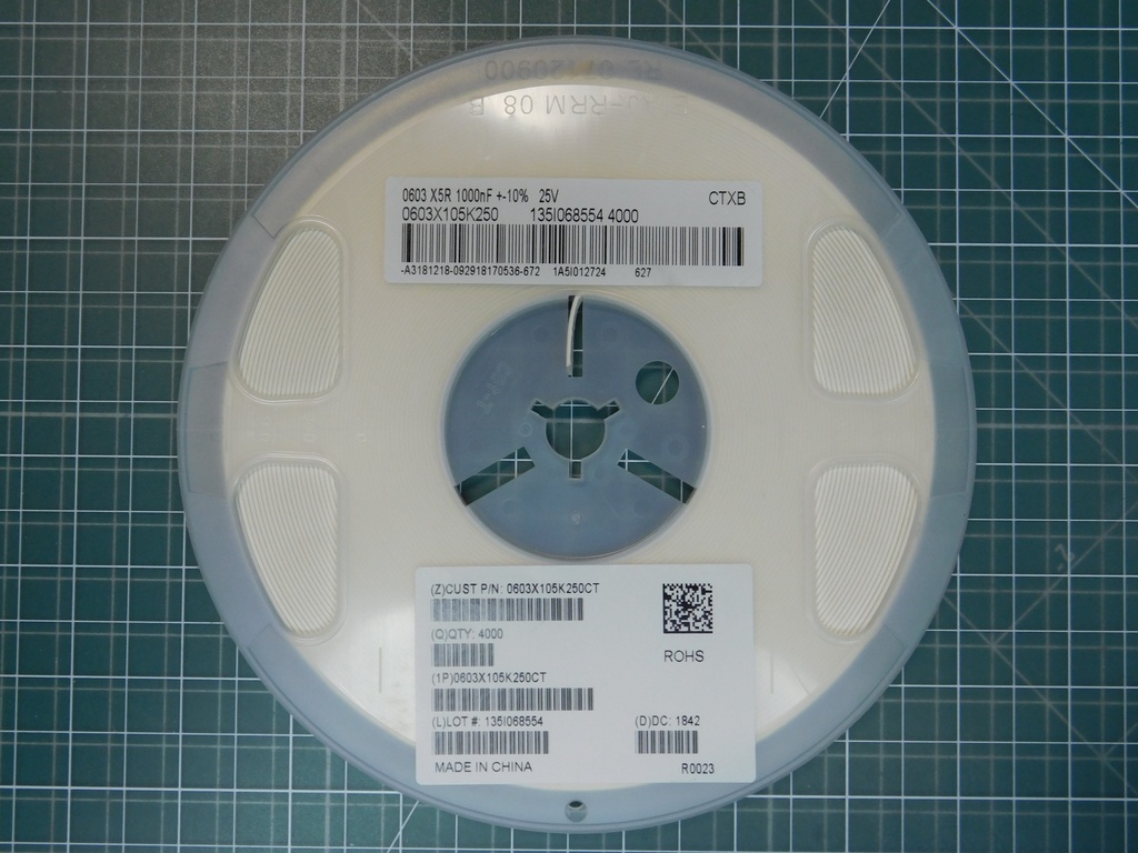 0603X105K250CT