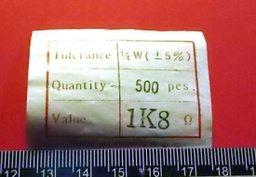 [358992] 1/4W-1K8-5%