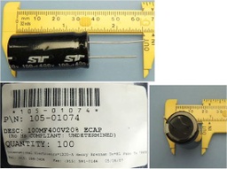 [398409] 100uF 400V 20% 20X35