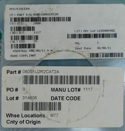 [X93952] 08051U2R2CAT2A