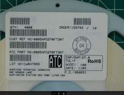 [X93967] 0805NPO270FT3AT