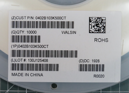 [X94848] 0402B103K500CT